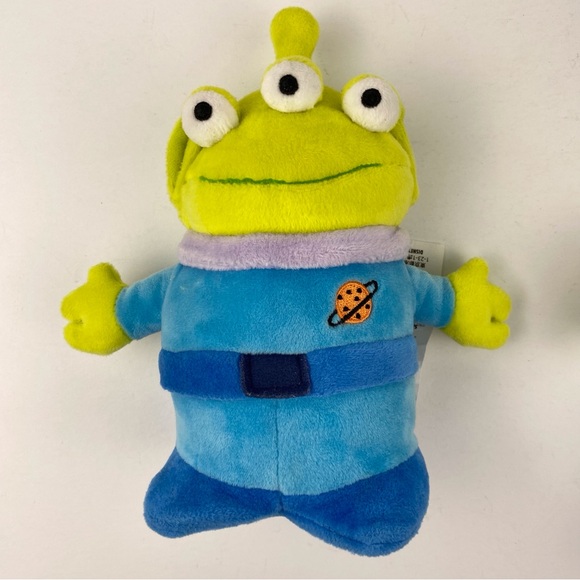 TOY STORY Little Green Men Plush lot of two, 13" + 8" Disney/Pixar, 3 eye aliens - Picture 4 of 8